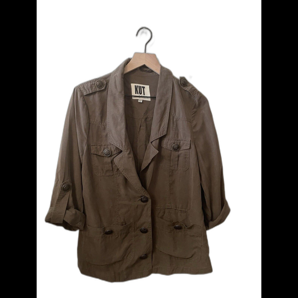 Kut from the Kloth light weight Olive Jacket-women’s size medium
